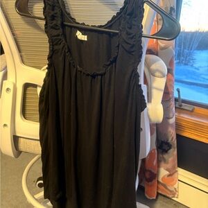 Maurices Black Ruffled-Strap Tank Top